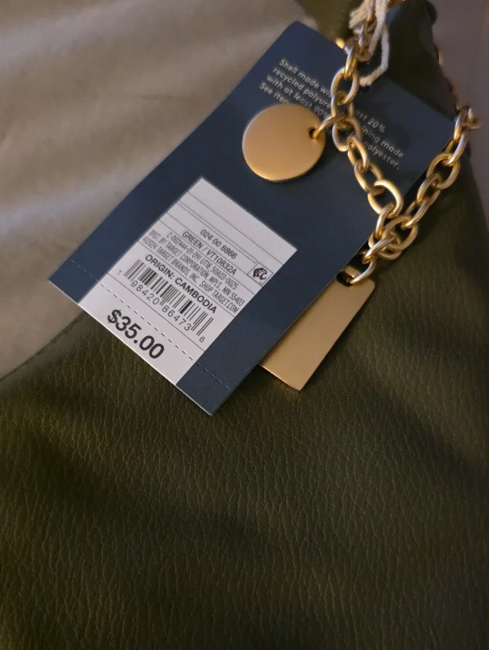 Oversized Crescent Shoulder Bag - Universal Thread Olive Green